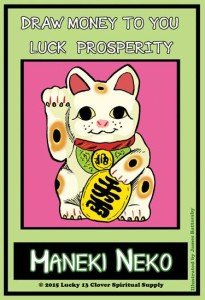 www.lucky13clover.com-draw-money-maneki-neko-lucky-cat-candle