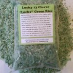 "Lucky" Green Rice Money Drawing Floor Sweep