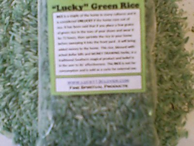"Lucky" Green Rice Money Drawing Floor Sweep